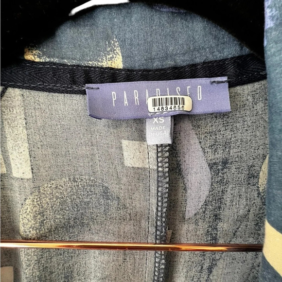 Paradised blue Apres beach jumpsuit zipper front size XS excellent condition - Picture 8 of 8